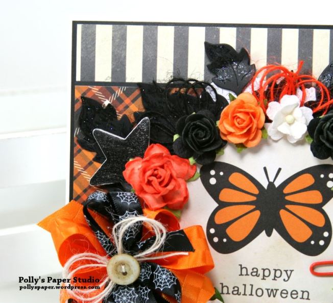 Happy Halloween Butterfly Greeting Card Polly's Paper Studio 04